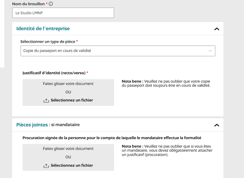 Votre démarche de création d&#x27;entreprise - pièces jointes