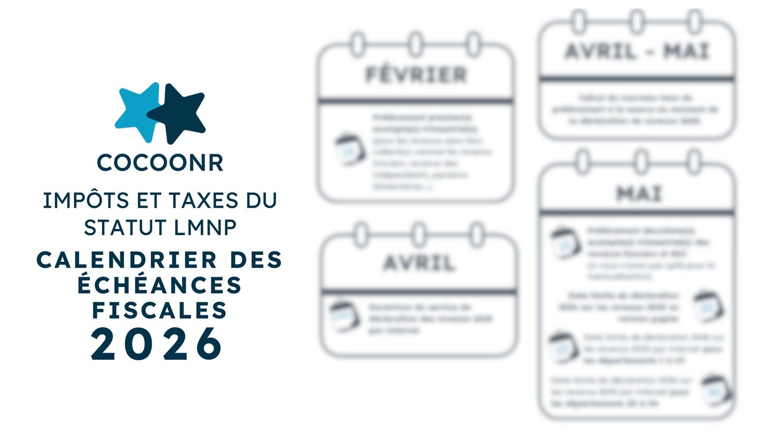 CALENDRIER LMNP 2026